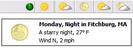 starry night weather forecast